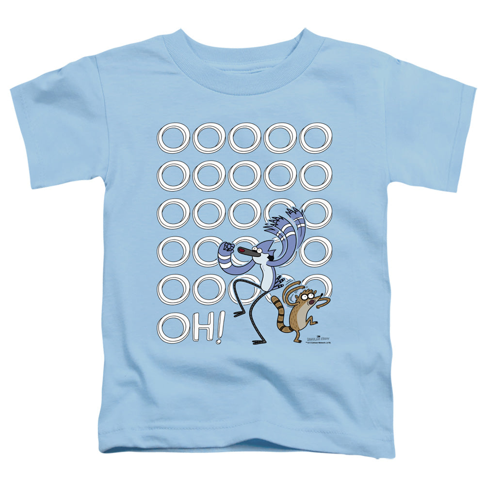 REGULAR SHOW/OOOOOH - S/S TODDLER TEE - LIGHT BLUE
