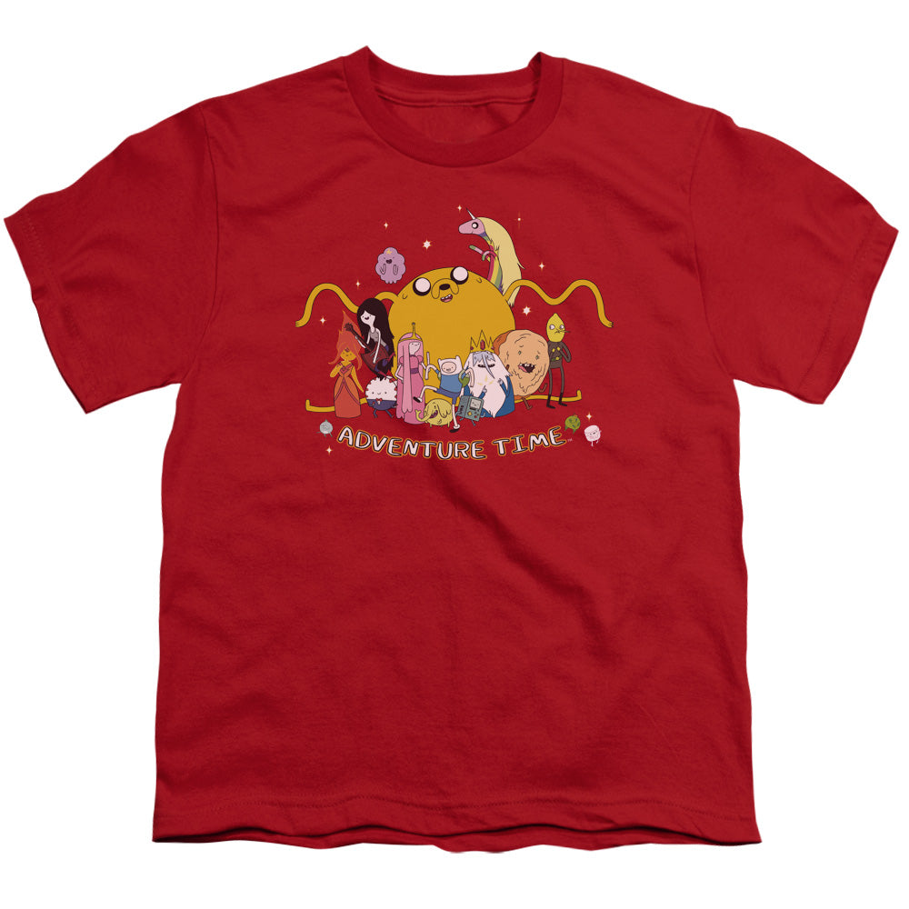 ADVENTURE TIME/OUTSTRETCHED - S/S YOUTH 18/1 - RED
