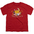ADVENTURE TIME/OUTSTRETCHED - S/S YOUTH 18/1 - RED