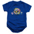 ADVENTURE TIME/GLOB BALL - INFANT SNAPSUIT - ROYAL BLUE