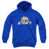ADVENTURE TIME/GLOB BALL - YOUTH PULLOVER HOODIE - ROYAL BLUE
