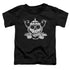 ADVENTURE TIME/SKULL FACE - S/S TODDLER TEE - BLACK