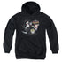 BILLY & MANDY/SPLATTER CAST - YOUTH PULLOVER HOODIE - BLACK