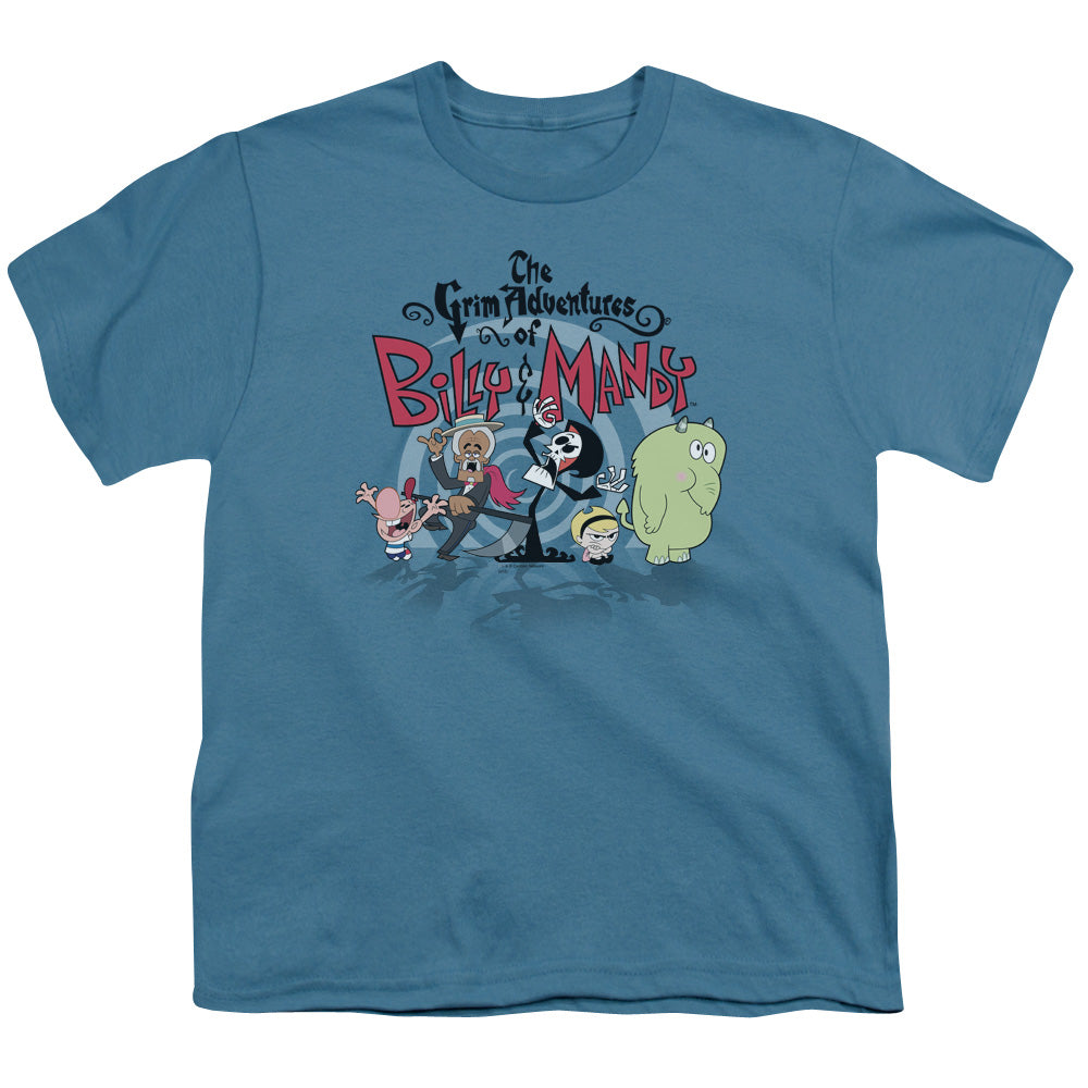 BILLY & MANDY/GROUP SHOT - S/S YOUTH 18/1 - SLATE