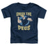 JOHNNY BRAVO/CHECK THE PECTS - S/S TODDLER TEE - NAVY