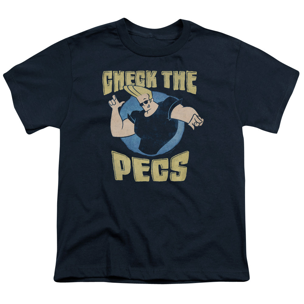 JOHNNY BRAVO/CHECK THE PECTS - S/S YOUTH 18/1 - NAVY