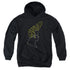 JOHNNY BRAVO/BRAVO HAIR - YOUTH PULLOVER HOODIE - BLACK