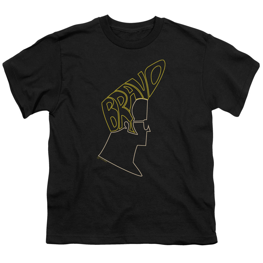 JOHNNY BRAVO/BRAVO HAIR - S/S YOUTH 18/1 - BLACK