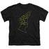 JOHNNY BRAVO/BRAVO HAIR - S/S YOUTH 18/1 - BLACK