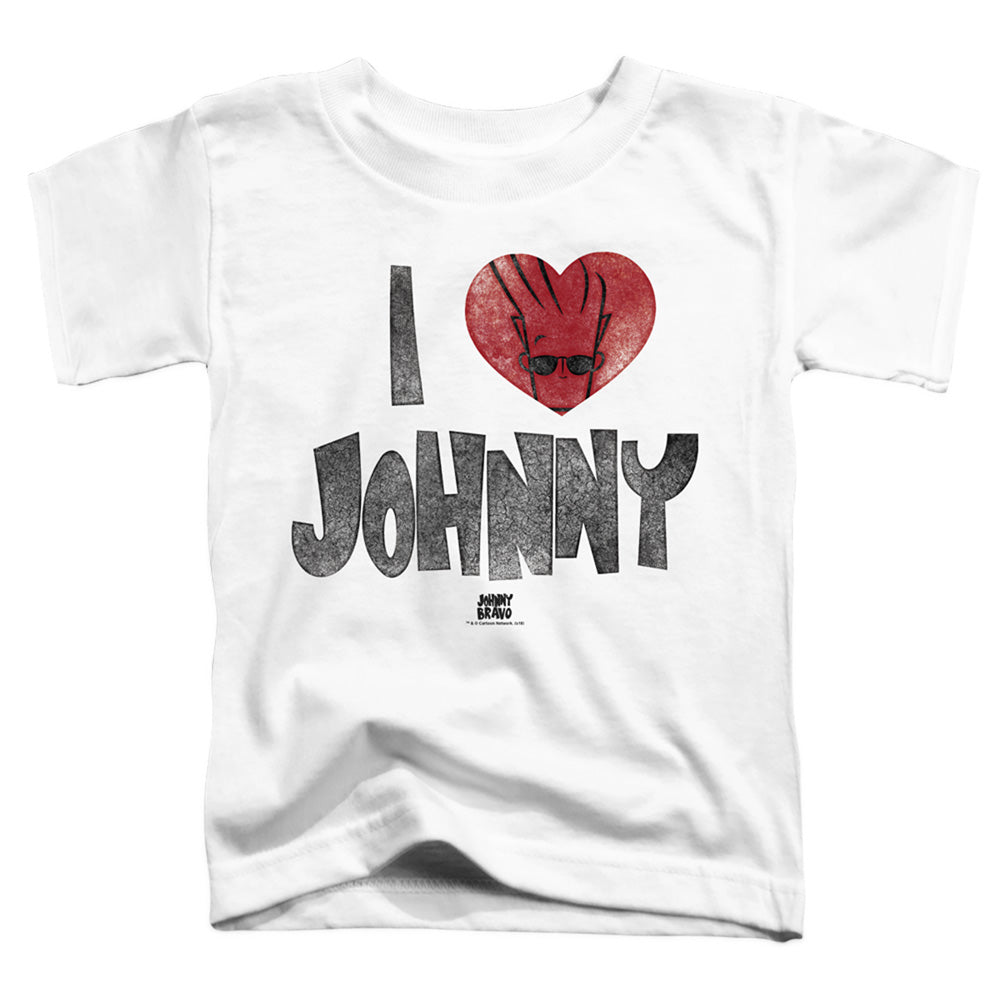 JOHNNY BRAVO/I HEART JOHNNY - S/S TODDLER TEE - WHITE