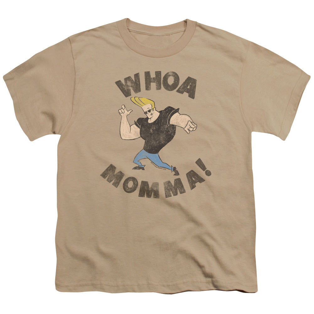 JOHNNY BRAVO/WHOA MOMMA - S/S YOUTH 18/1 - SAND