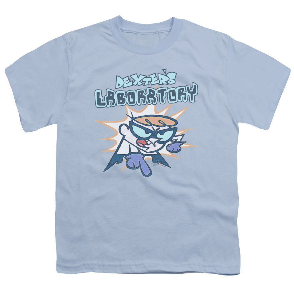 DEXTERS LABORATORY/WHAT DO YOU WANT - S/S YOUTH 18/1 - LIGHT BLUE