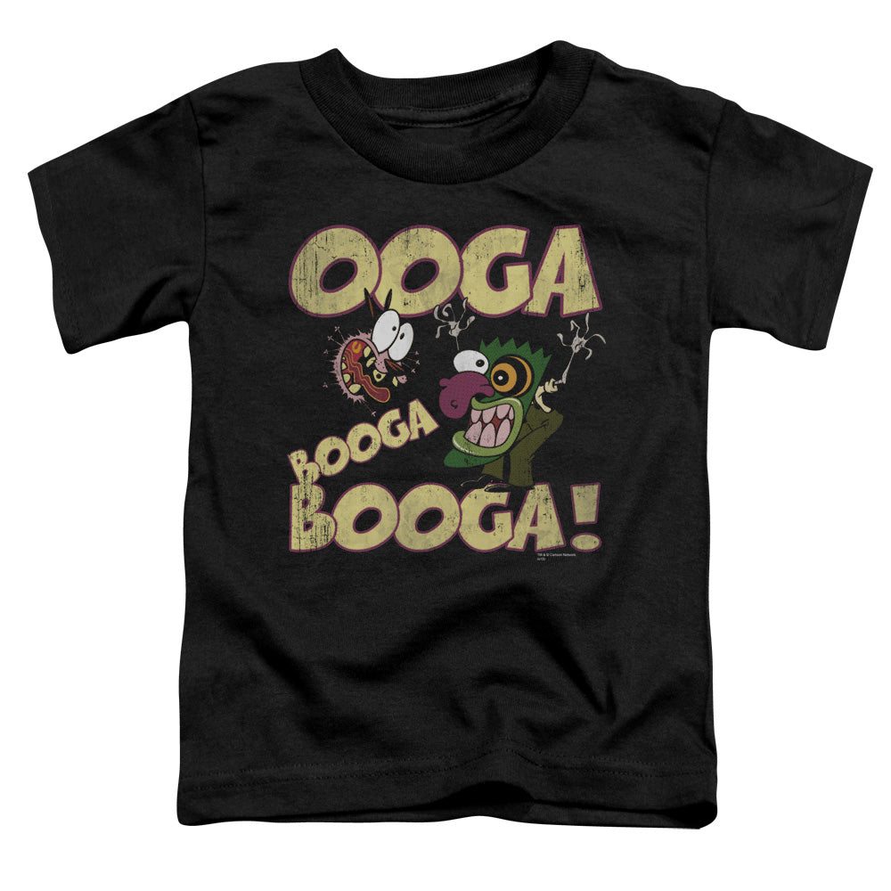 COURAGE THE COWARDLY DOG/OOGA BOOGA BOOGA - S/S TODDLER TEE - BLACK