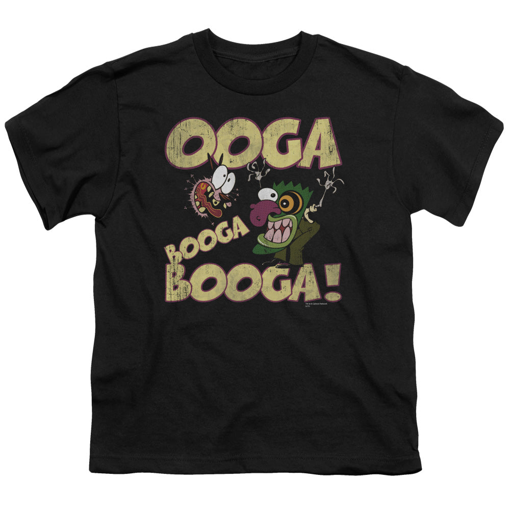 COURAGE THE COWARDLY DOG/OOGA BOOGA BOOGA - S/S YOUTH 18/1 - BLACK