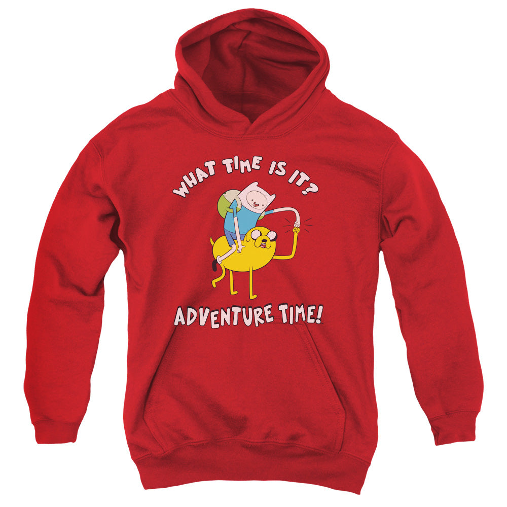 ADVENTURE TIME/RIDE BUMP - YOUTH PULLOVER HOODIE - RED