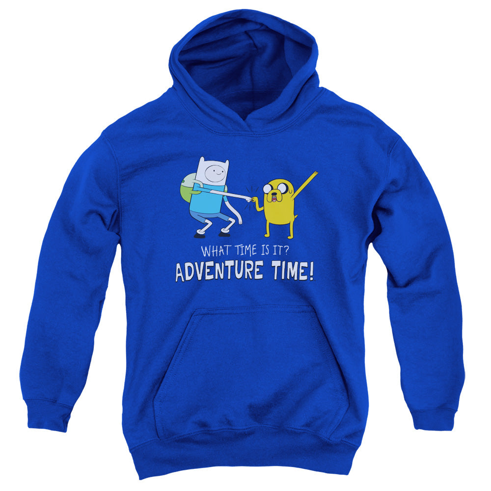ADVENTURE TIME/FIST BUMP - YOUTH PULLOVER HOODIE - ROYAL BLUE