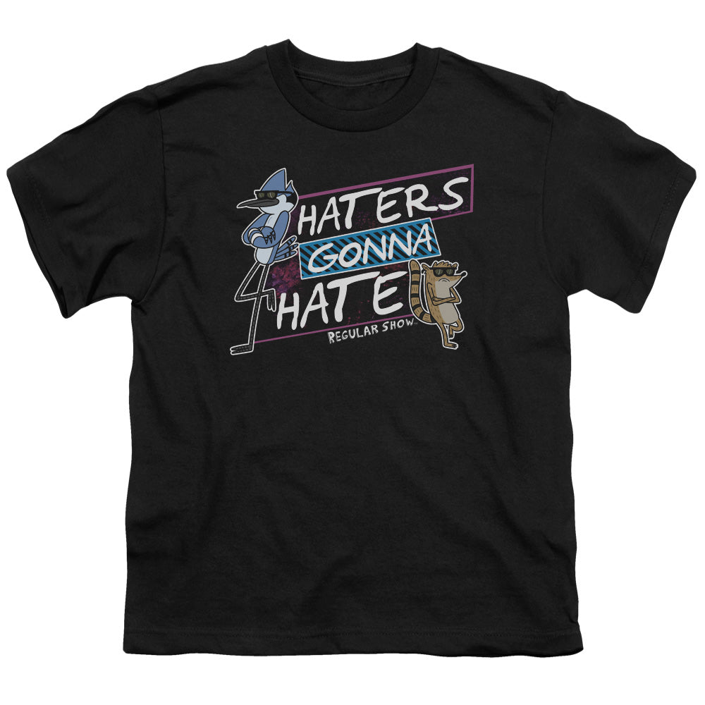 REGULAR SHOW/HATERS GONNA HATE - S/S YOUTH 18/1 - BLACK