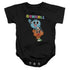 AMAZING WORLD OF GUMBALL/GUMBALL SPRAY - INFANT SNAPSUIT - BLACK
