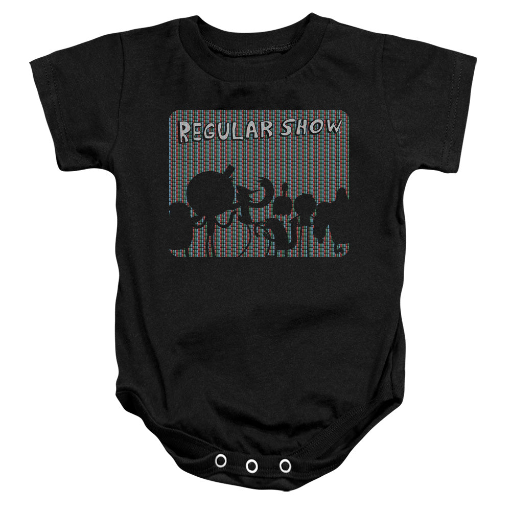 REGULAR SHOW/RGB GROUP - INFANT SNAPSUIT - BLACK
