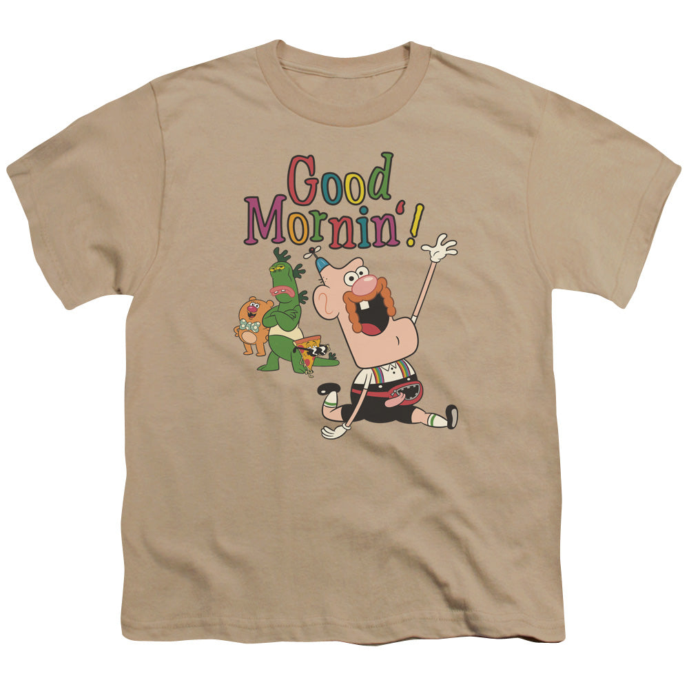 UNCLE GRANDPA/GOOD MORNIN - S/S YOUTH 18/1 - SAND