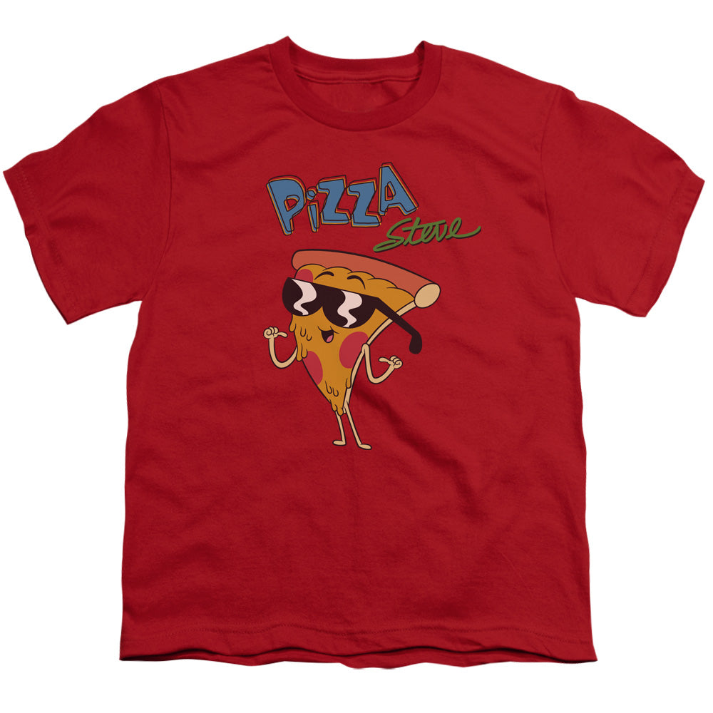 UNCLE GRANDPA/PIZZA STEVE - S/S YOUTH 18/1 - RED