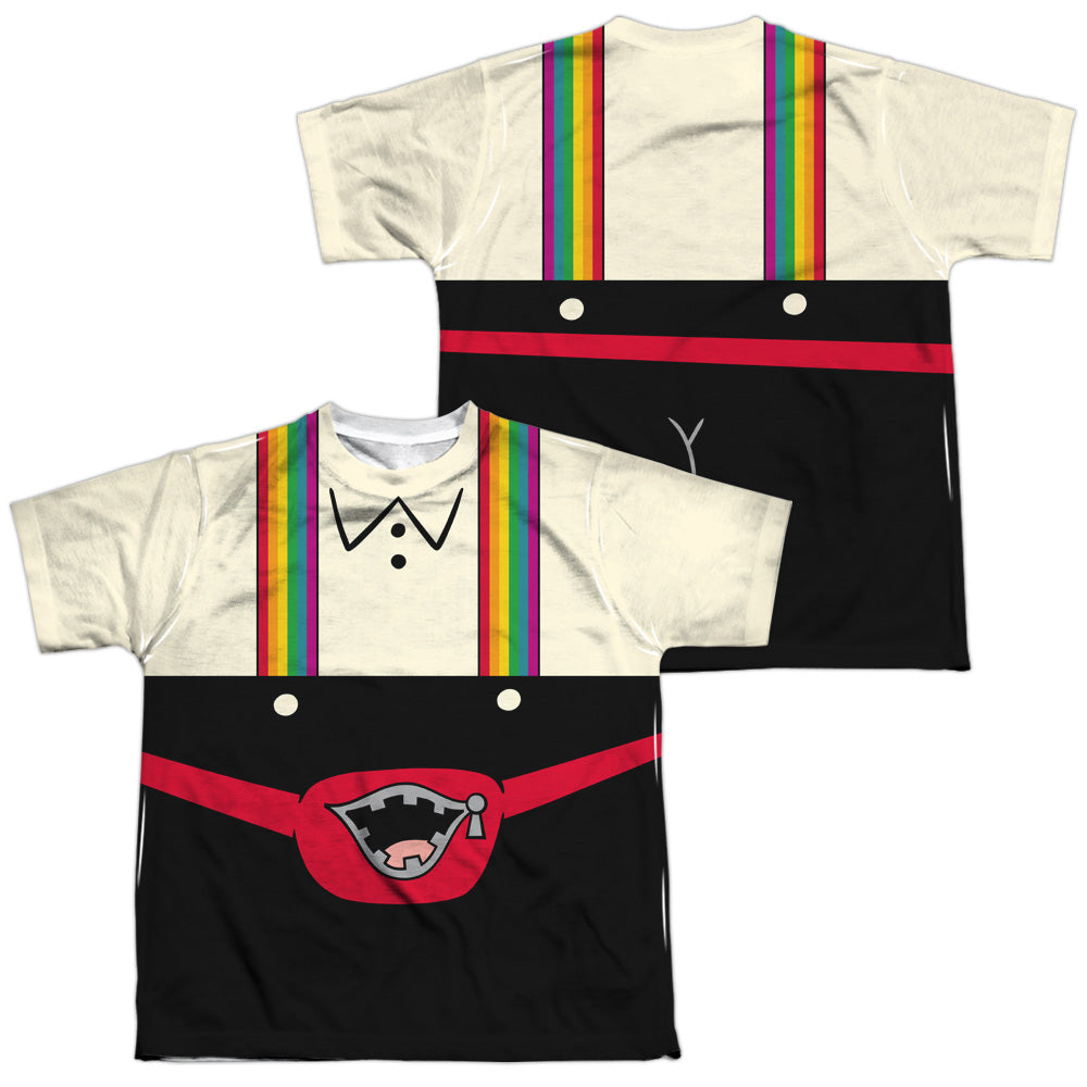 UNCLE GRANDPA/LEDERHOSEN (FRONT/BACK PRINT) - S/S YOUTH POLY CREW - MULTI