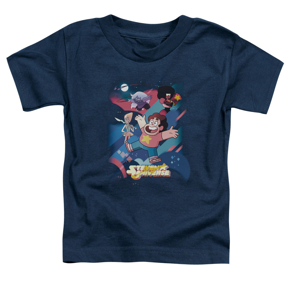 STEVEN UNIVERSE/GROUP SHOT - S/S TODDLER TEE - NAVY