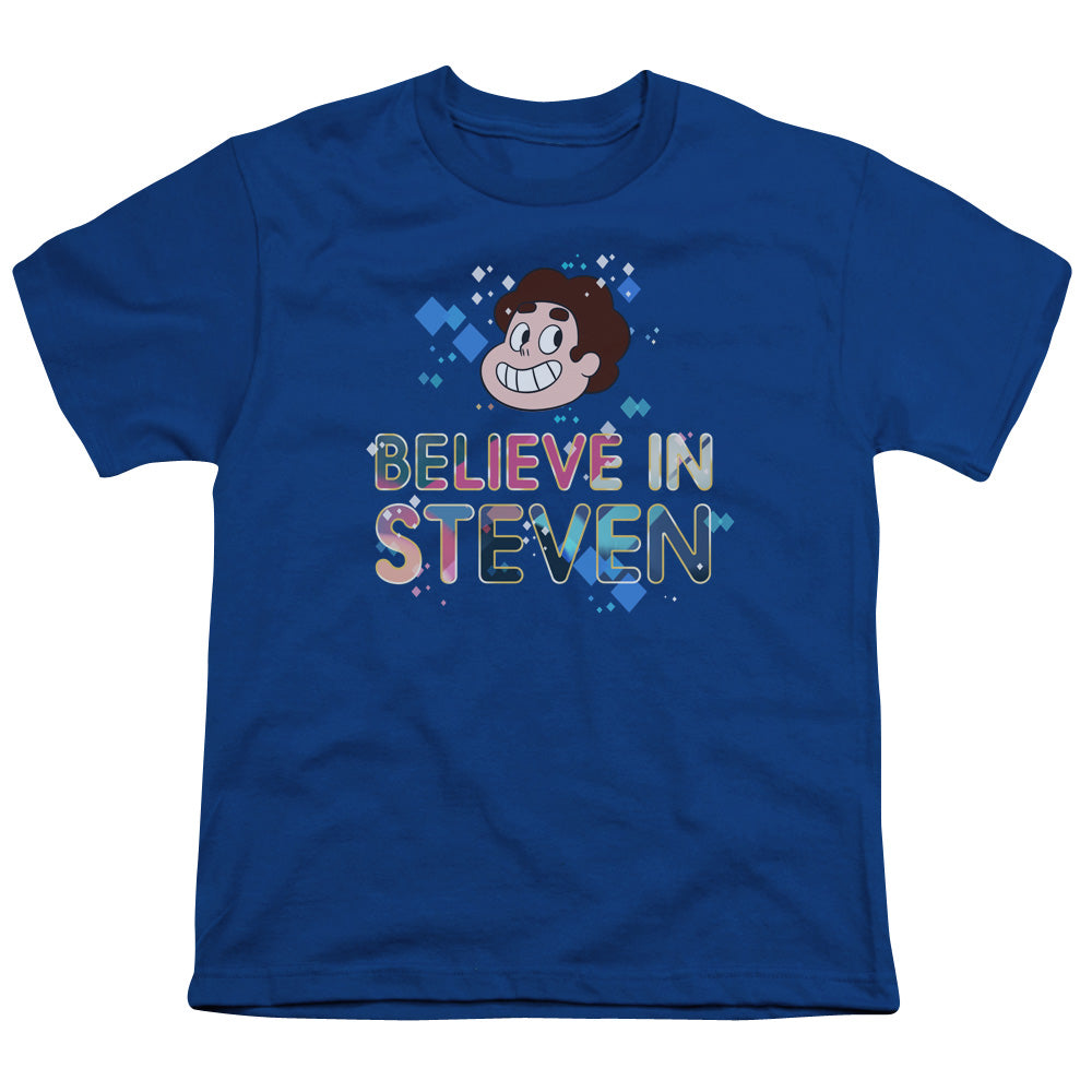 STEVEN UNIVERSE/BELIEVE - S/S YOUTH 18/1 - ROYAL BLUE
