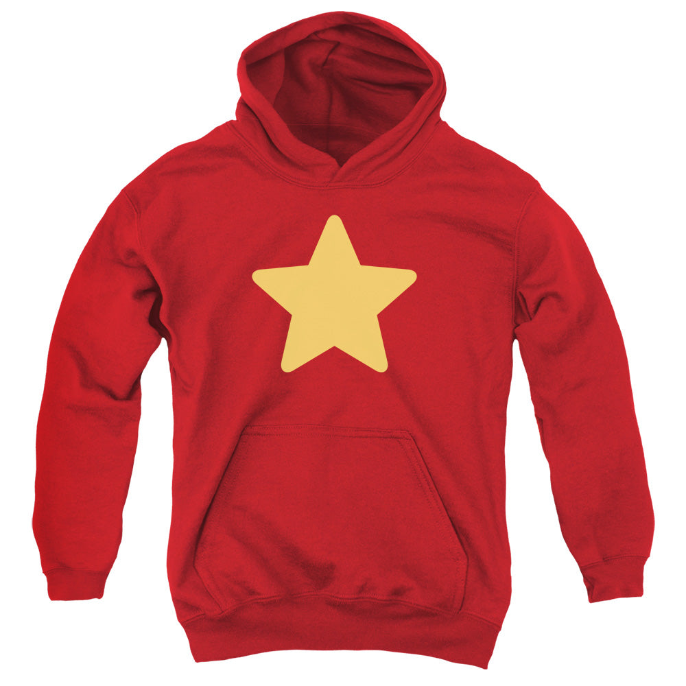 STEVEN UNIVERSE/STAR - YOUTH PULLOVER HOODIE - RED