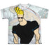 JOHNNY BRAVO/HANGING OUT (FRONT/BACK PRINT) - S/S YOUTH POLY CREW - MULTI