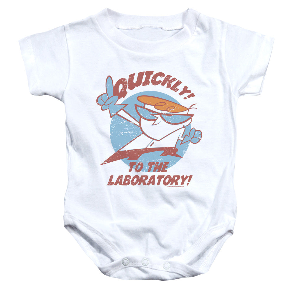 DEXTERS LABORATORY/QUICKLY - INFANT SNAPSUIT - WHITE