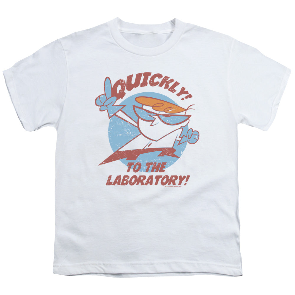 DEXTERS LABORATORY/QUICKLY - S/S YOUTH 18/1 - WHITE