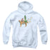 UNCLE GRANDPA/FART HEARTS - YOUTH PULLOVER HOODIE - WHITE