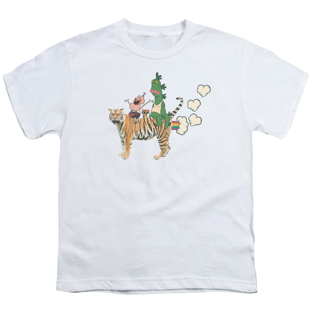 UNCLE GRANDPA/FART HEARTS - S/S YOUTH 18/1 - WHITE