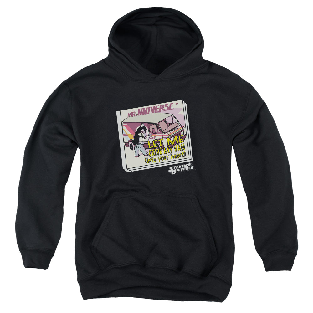 STEVEN UNIVERSE/MR. UNIVERSE - YOUTH PULLOVER HOODIE - BLACK