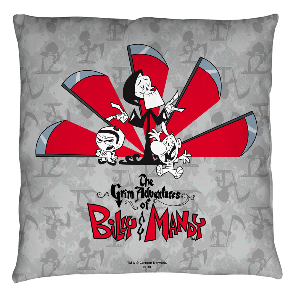 GRIM ADVENTURES OF BILLY & MANDY/TIMES UP - THROW PILLOW