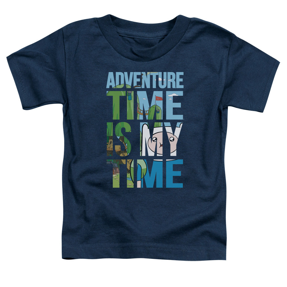 ADVENTURE TIME/MY TIME - S/S TODDLER TEE - NAVY
