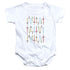 ADVENTURE TIME/SWORDS - INFANT SNAPSUIT - WHITE