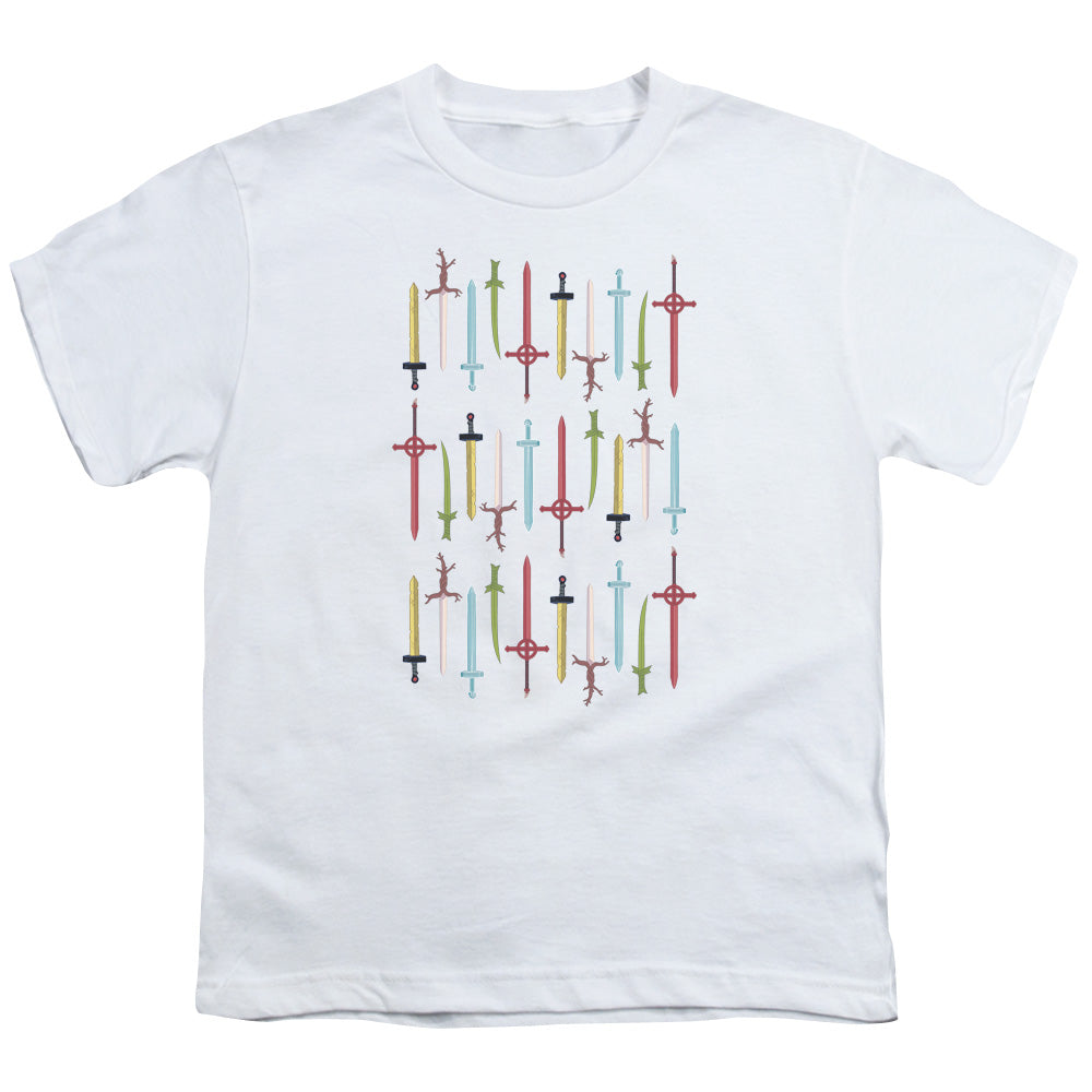 ADVENTURE TIME/SWORDS - S/S YOUTH 18/1 - WHITE