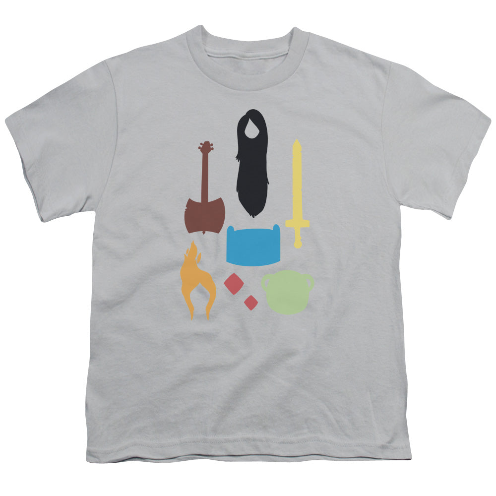 ADVENTURE TIME/ICONS - S/S YOUTH 18/1 - SILVER