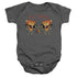 UNCLE GRANDPA/BEZT FRENDS - INFANT SNAPSUIT - CHARCOAL
