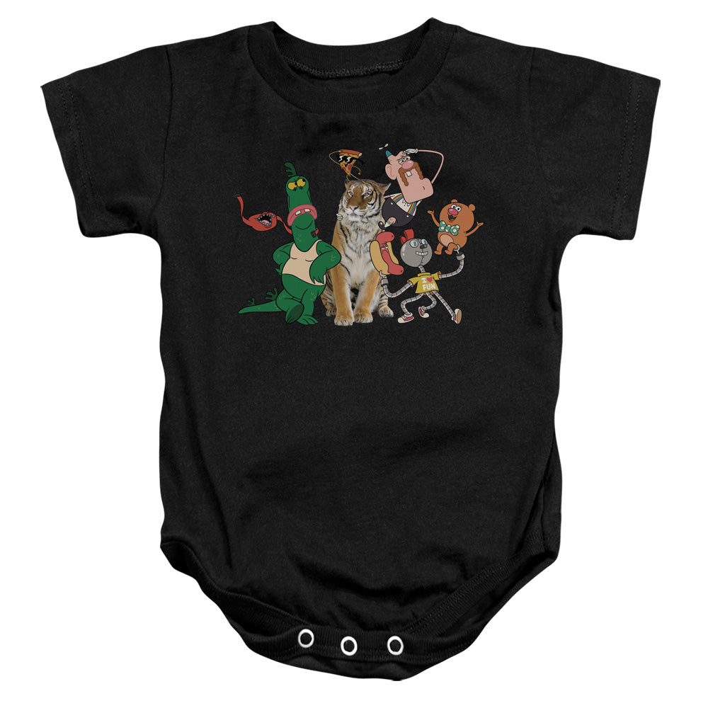 UNCLE GRANDPA/GROUP - INFANT SNAPSUIT - BLACK
