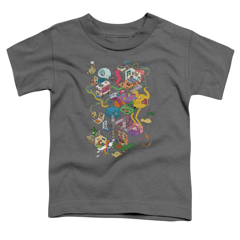 UNCLE GRANDPA/INSIDE THE RV - S/S TODDLER TEE - CHARCOAL