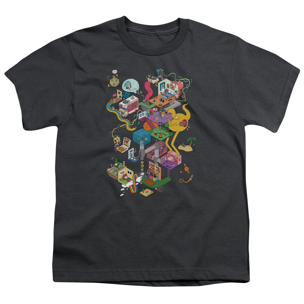 UNCLE GRANDPA/INSIDE THE RV - S/S YOUTH 18/1 - CHARCOAL