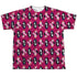 ADVENTURE TIME/ALLOVER DIAMONDS (FRONT/BACK PRINT) - S/S YOUTH POLY CREW - MULTI