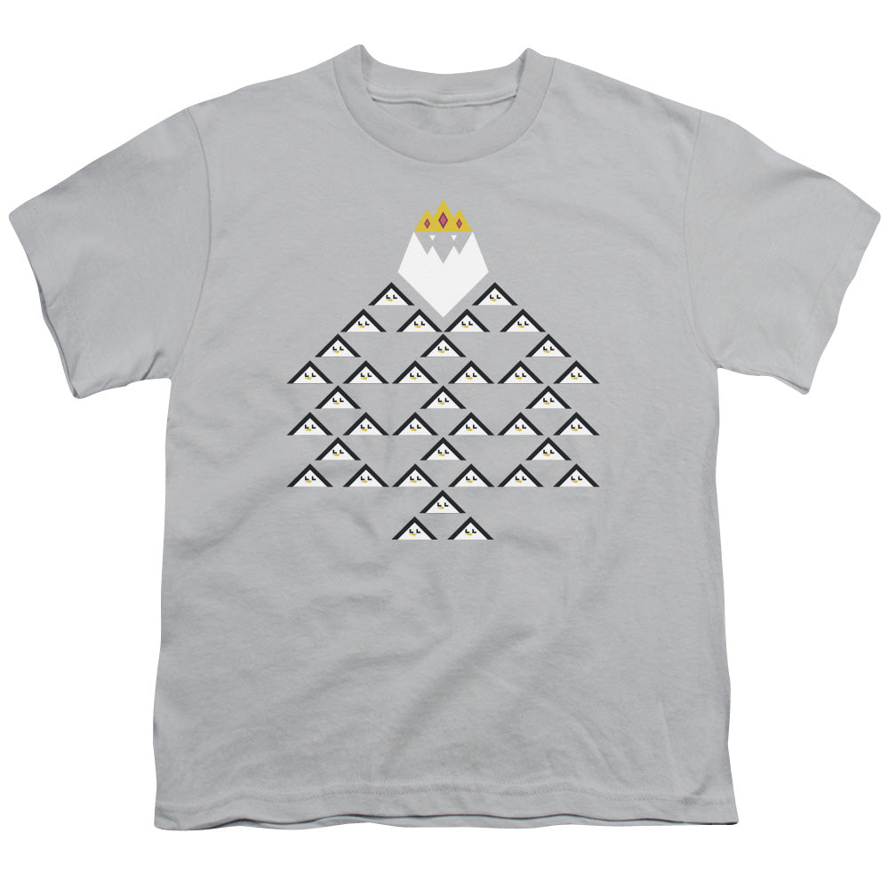 ADVENTURE TIME/ICE KING TRIANGLE - S/S YOUTH 18/1 - SILVER