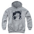 COURAGE THE COWARDLY DOG/GHOST FRAME - YOUTH PULLOVER HOODIE - ATHLETIC HEATHER