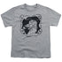 COURAGE THE COWARDLY DOG/GHOST FRAME - S/S YOUTH 18/1 - ATHLETIC HEATHER