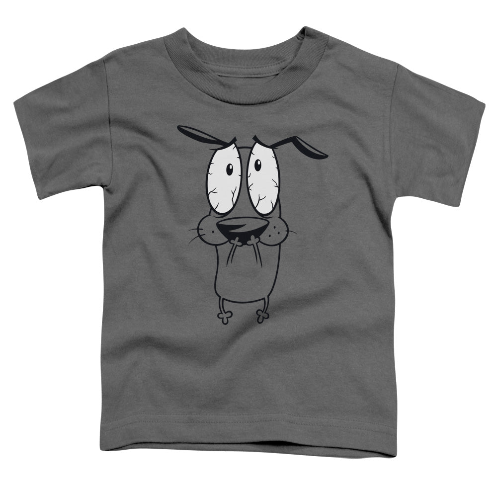 COURAGE THE COWARDLY DOG/SCARED - S/S TODDLER TEE - CHARCOAL