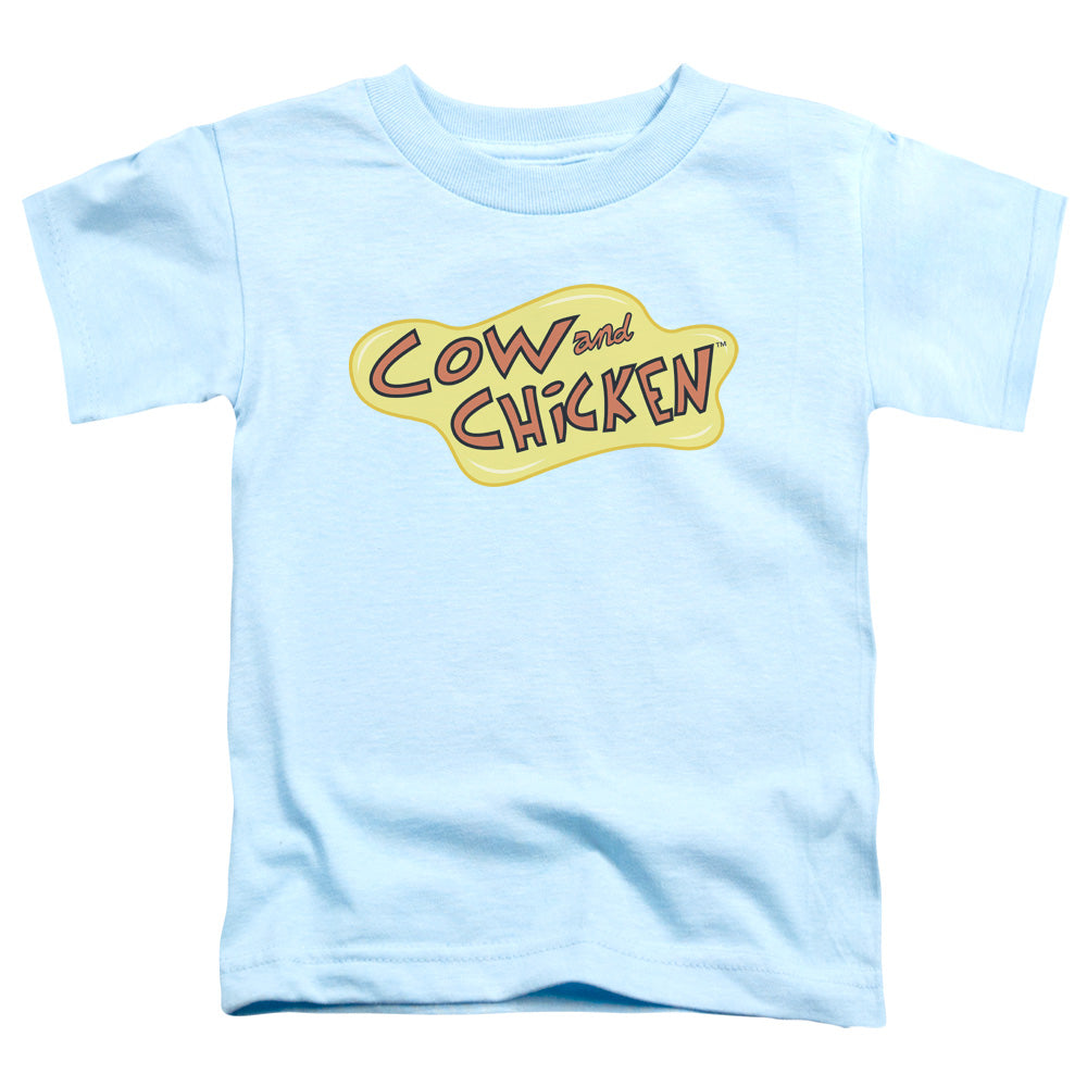 COW AND CHICKEN/COW CHICKEN LOGO - S/S TODDLER TEE - LIGHT BLUE